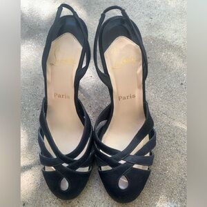 Christian Louboutin Black Strappy Heels EU size 40